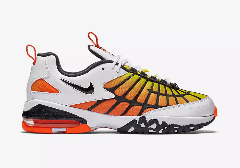 Nike Air Max 120 Сафед сиёҳ Hyper Orange 819857-100