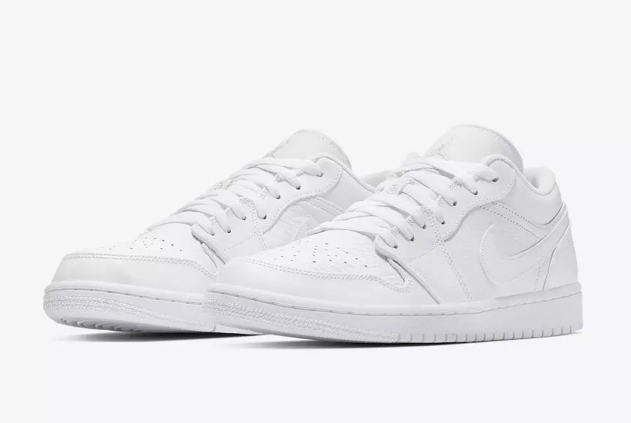 Air Jordan 1 Low Triple White 553558-111 Data tal-Ħruġ