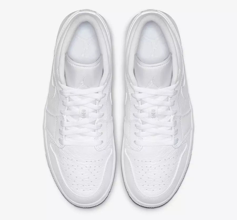 Air Jordan 1 Low Triple White 553558-111 Data de lançamento