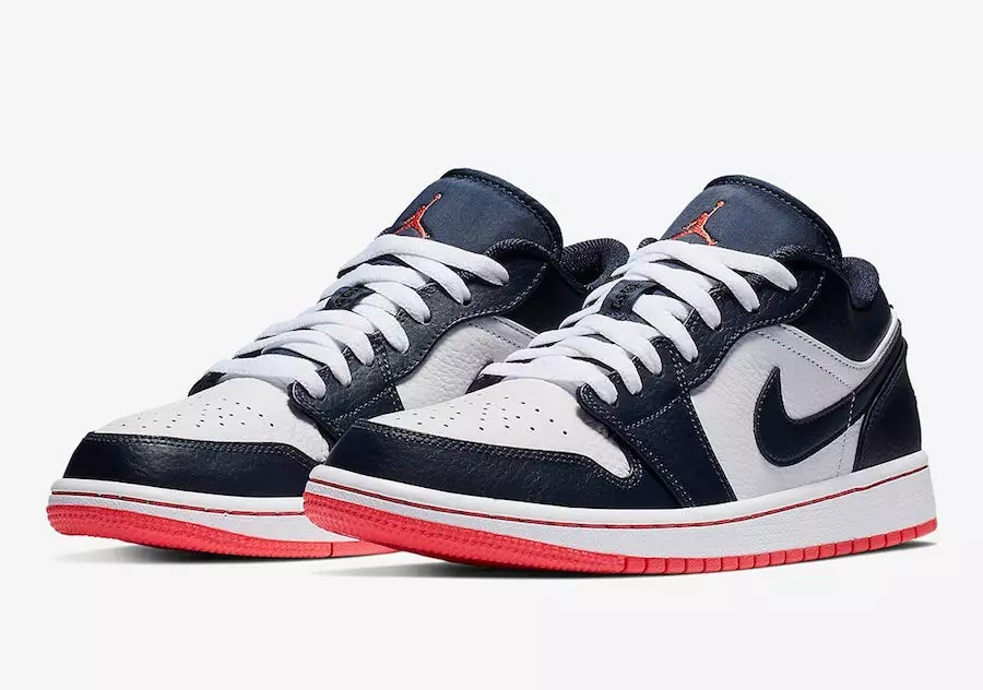 Air Jordan 1 Low Release in Obsidian and Ember Glow