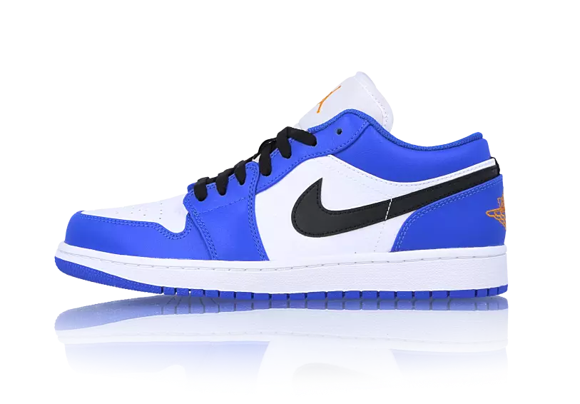 Air Jordan 1 Low Hyper Royal Orange Peel 553558-401