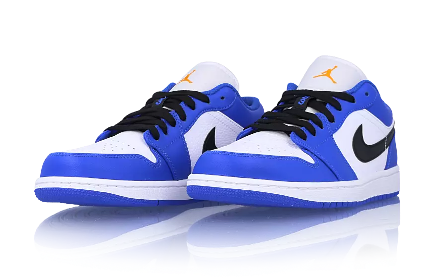 Air Jordan 1 Low Hyper Royal appelsinskall 553558-401