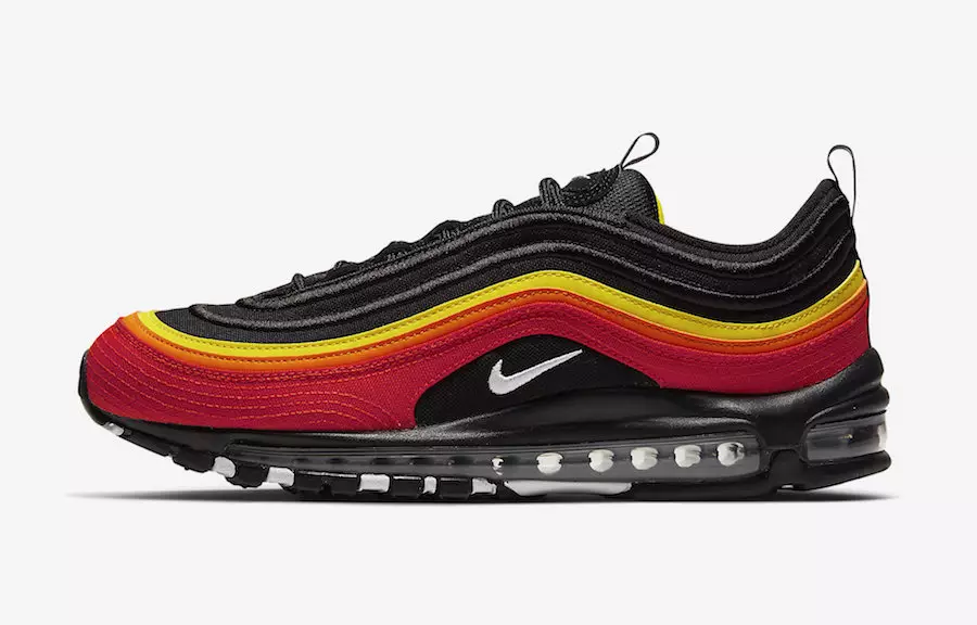 Nike Air Max 97 Baseball Svart Rød Gul CT4525-001 Utgivelsesdato