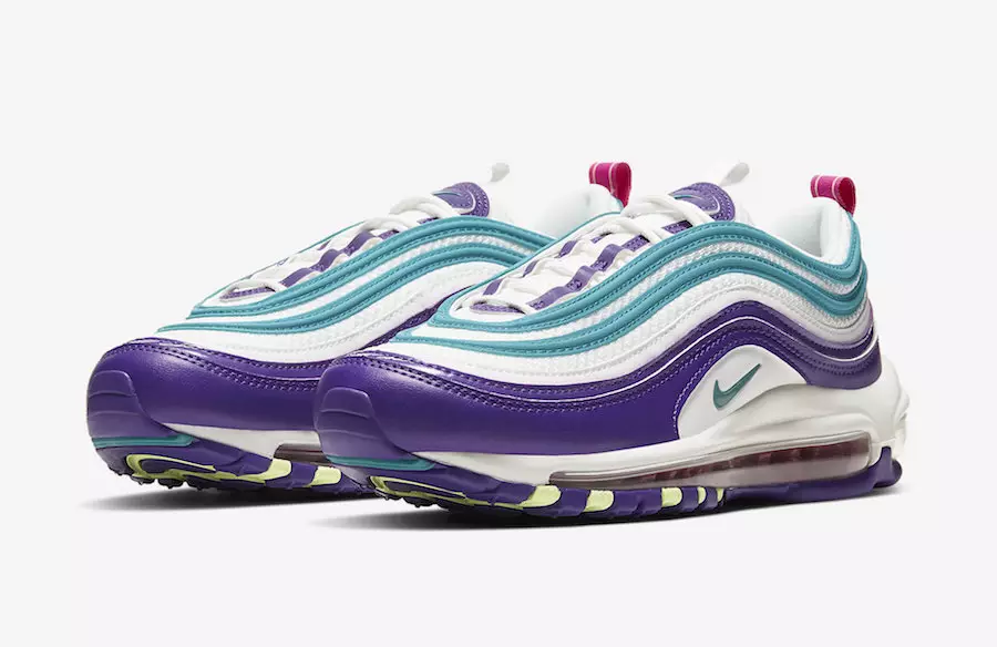 Nike Air Max 97 Усан үзмийн цагаан цайвар хөх ягаан вольт CI7388-101 худалдаанд гарсан огноо