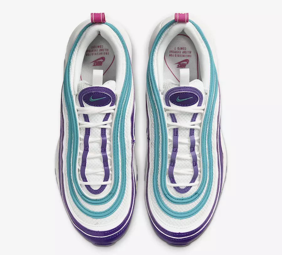 Nike Air Max 97 Grape White Blight Biru Ungu Volt CI7388-101 Tanggal Rilis