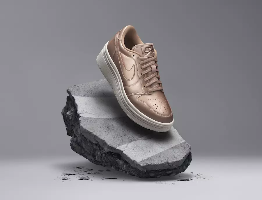 Air Jordan 1 Low Lifted metaliczny czerwony brąz