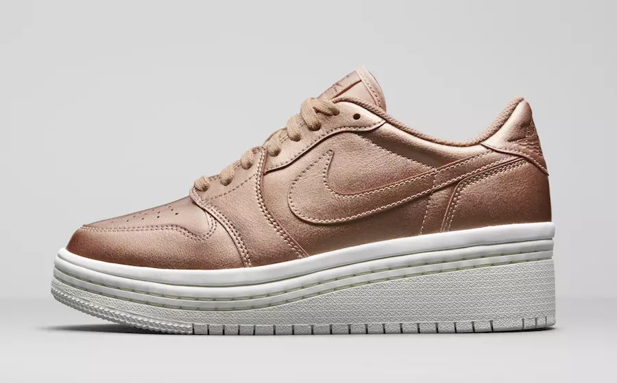 Air Jordan 1 Low Lifted Metallic Czerwony Brązowy Żagiel