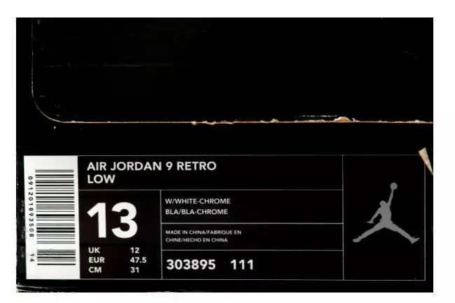 Air Jordan 9 Low Biały Chrom 2002