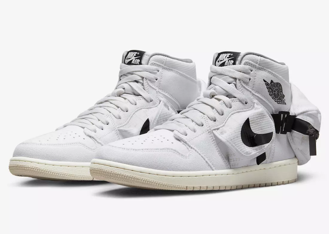 Air Jordan 1 High OG Stash opgedeckt a Wäiss