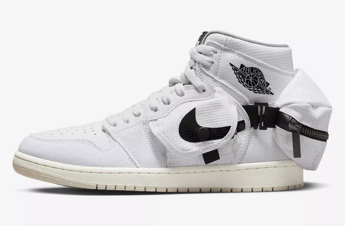 Air Jordan 1 Stash White Black DO8727-100 Tarikh Tayangan