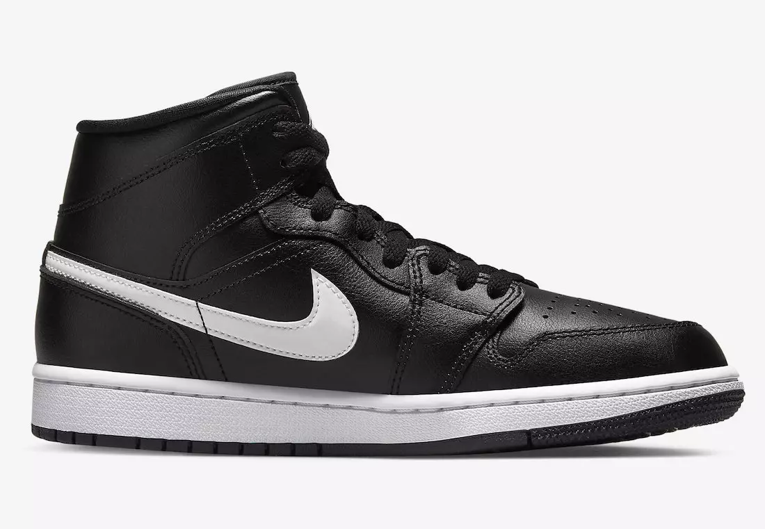 Air Jordan 1 Mid Black White DV0991-001 Tarikh Tayangan