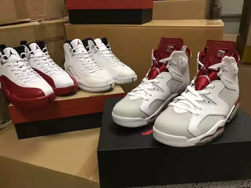 Air Jordan Retro Lineup Cherry Rising Sun Alternate