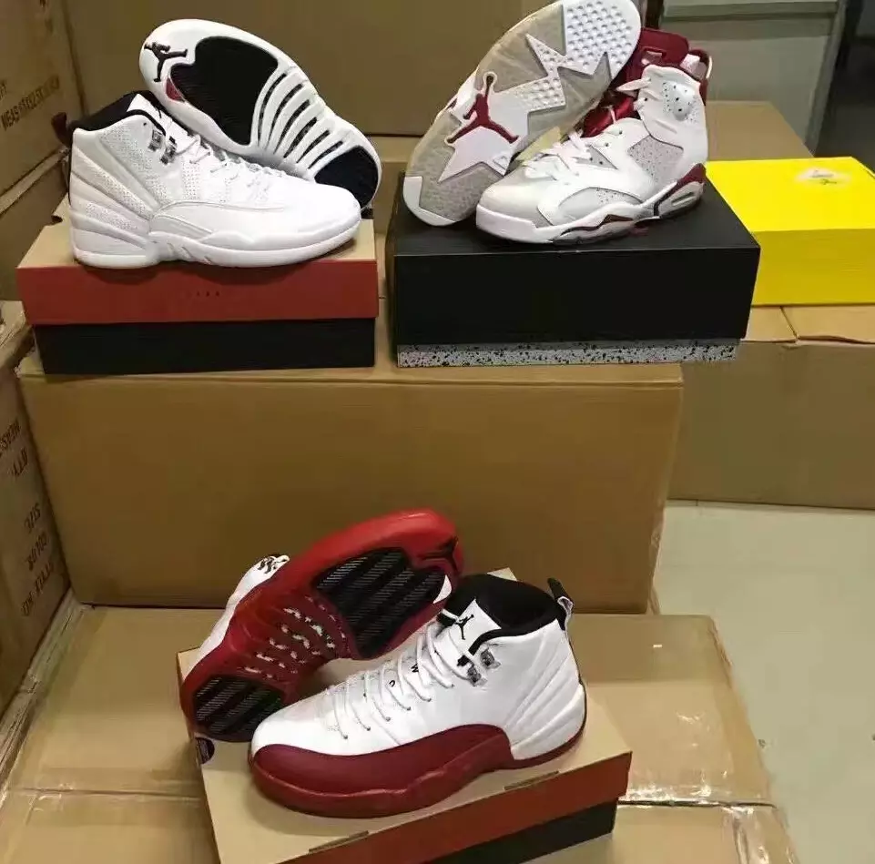 Air Jordan Retro Lineup Cherry Rising Sun Alternativní