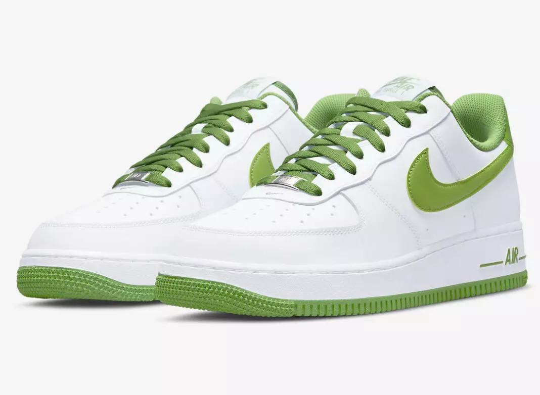 Nike Air Force 1 נידעריק ווייַס גרין DH7561-105 מעלדונג טאָג