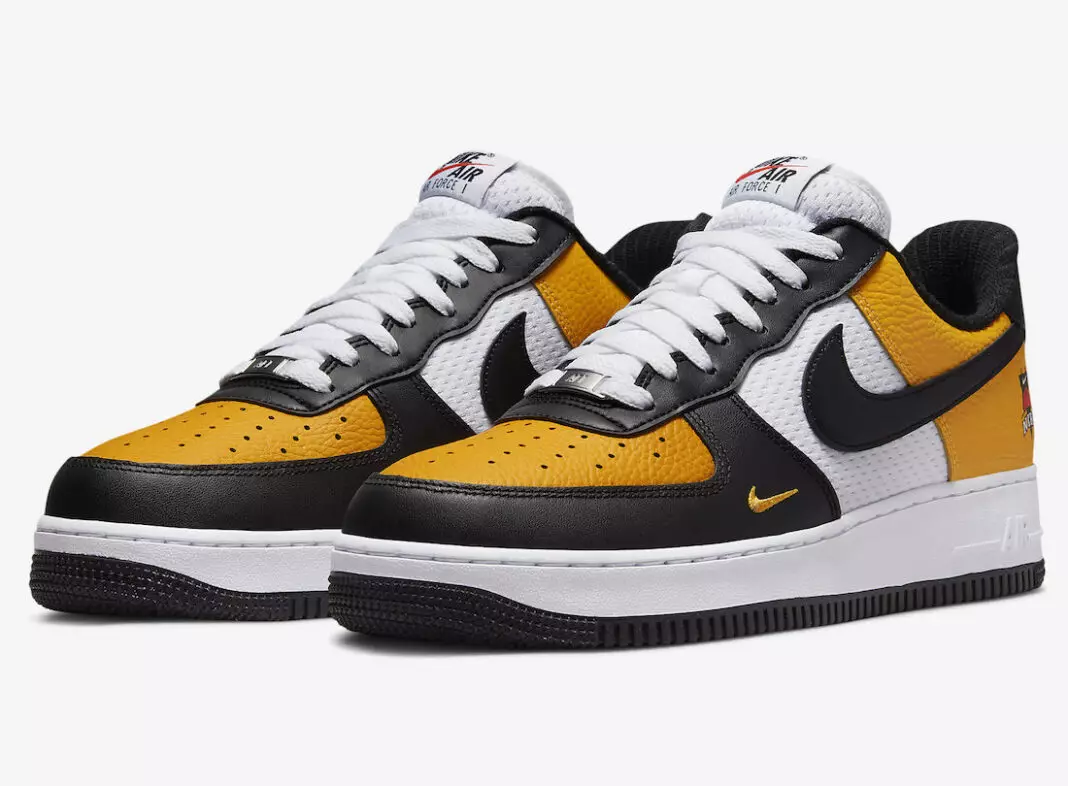 Ngày phát hành Nike Air Force 1 Black University Gold DQ7775-700