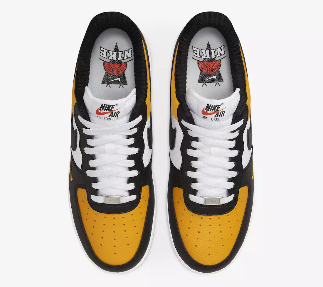 Nike Air Force 1 Black University Gold DQ7775-700 išleidimo data