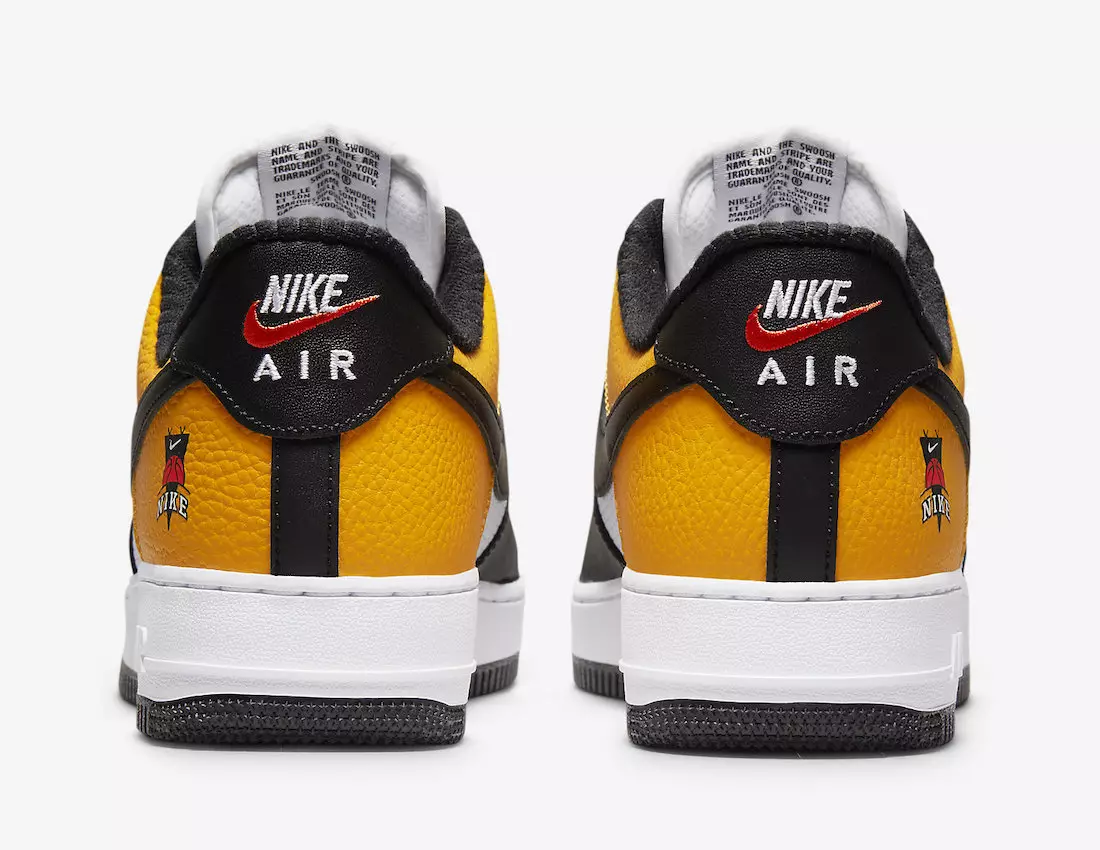 Nike Air Force 1 Black University Gold DQ7775-700 išleidimo data