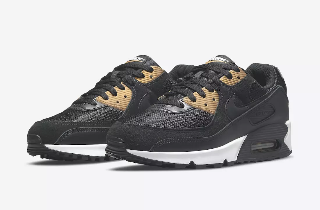 Dromchlaí Nike Air Max 90 in Dubh agus Óir