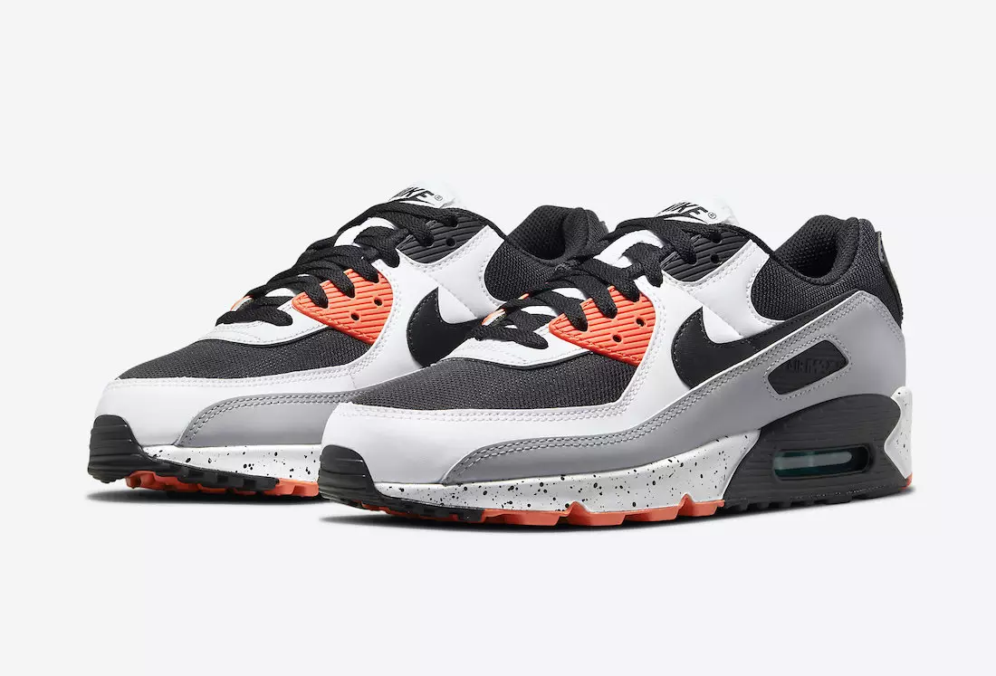 Nike Air Max 90 Zvýrazněné v Turf Orange a Aquamarine