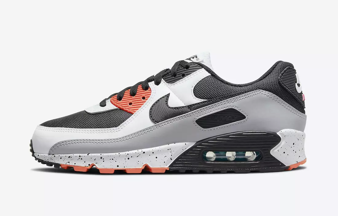 Nike Air Max 90 White Turf Orange Aquamarine DC9845-100 Датум на издавање