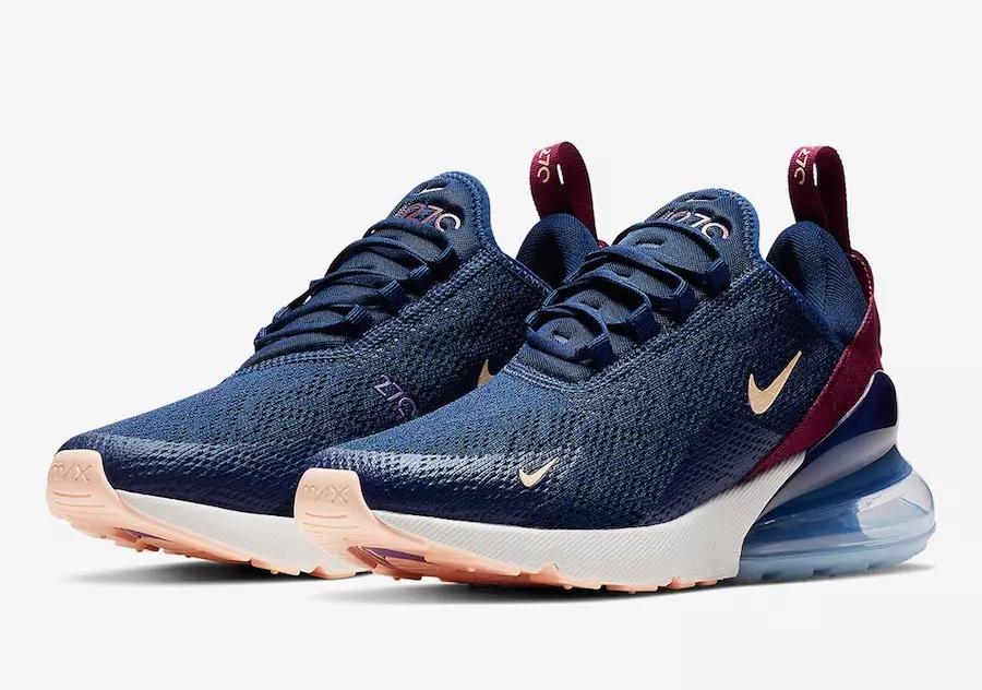 Nike выпускае Air Max 270 у цёмна-сінім і бардовым колерах