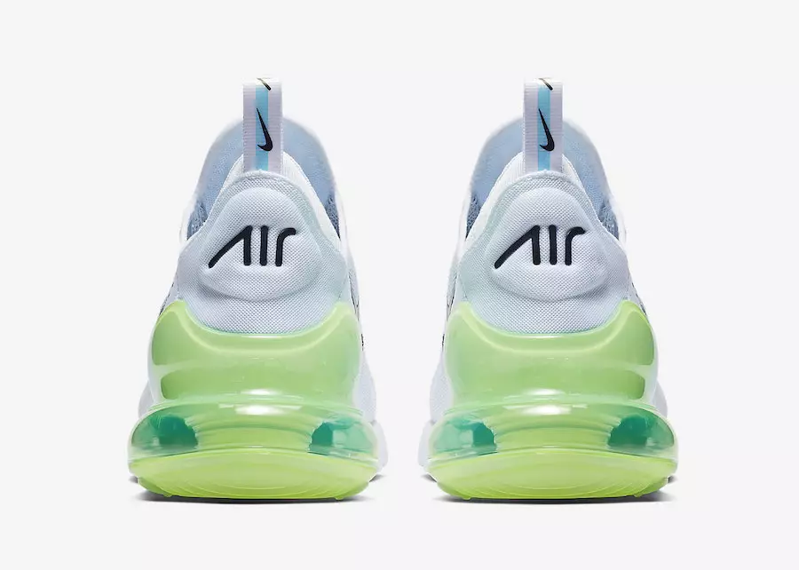 Nike Air Max 270 Blancas Explosión Verdes Amarillas AQ9164-100 Fecha de lanzamiento