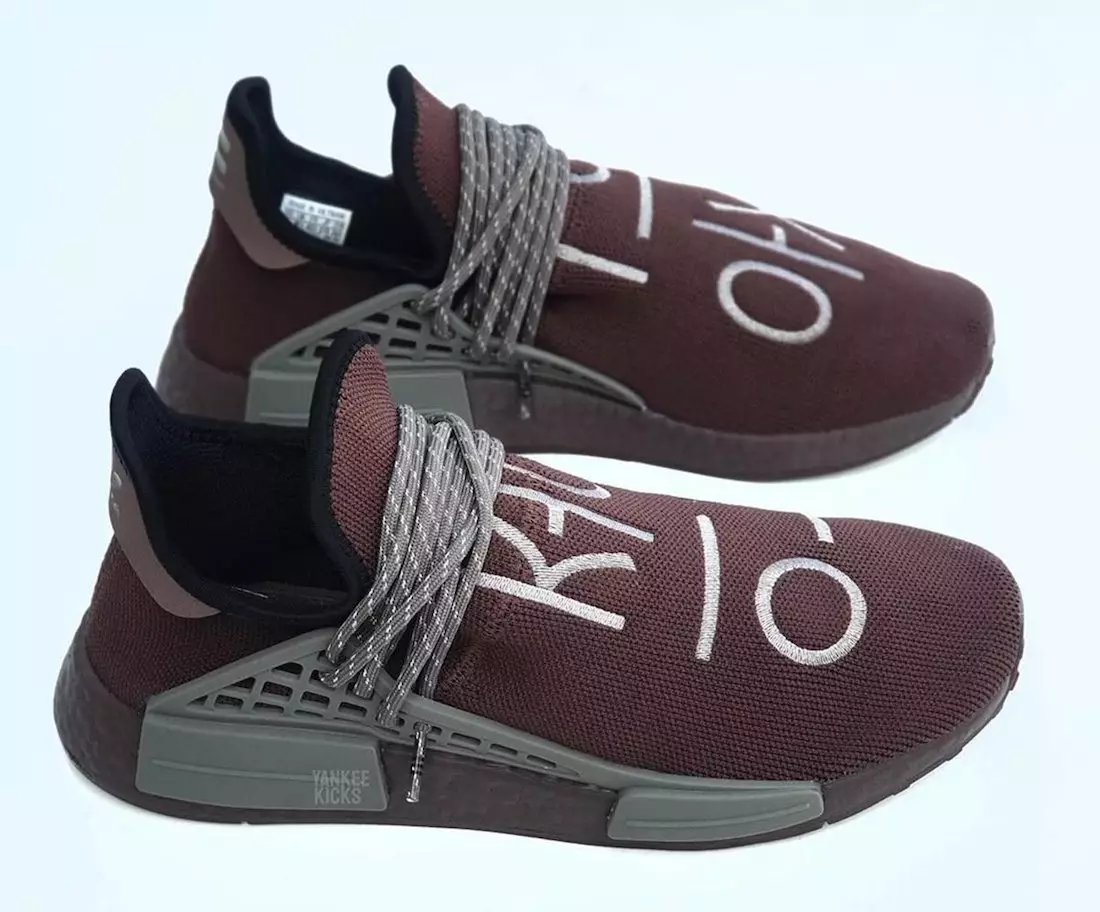 Data e publikimit të Pharrell adidas NMD Hu Burgundy Grey 2020