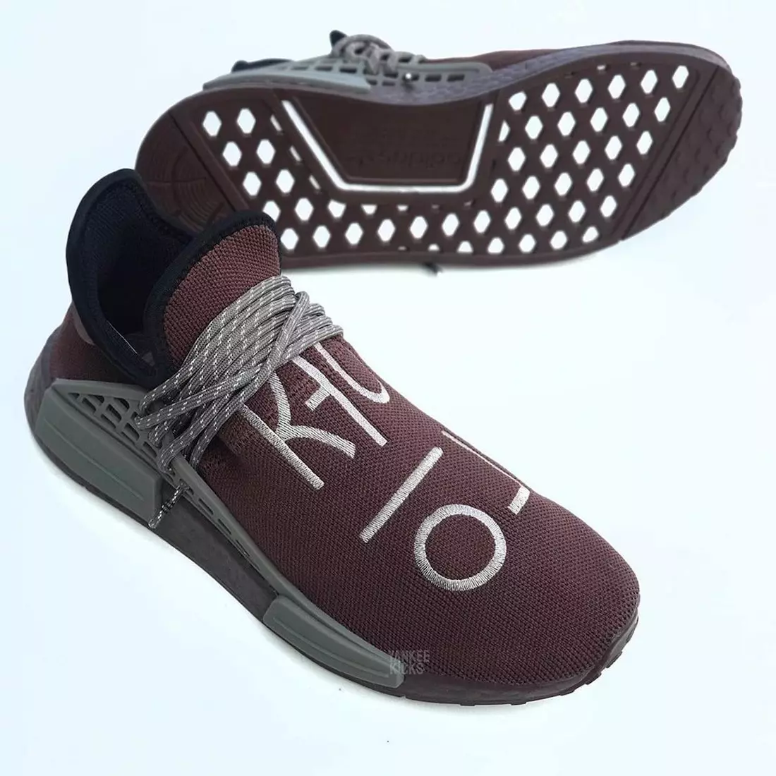 Pharrell adidas NMD Hu Burgundy Grey 2020 julkaisupäivä