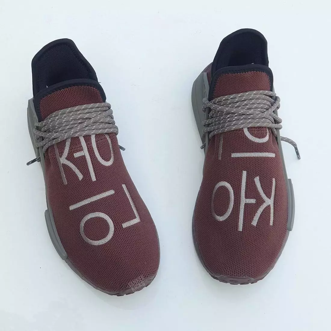 Pharrell adidas NMD Hu Burgundy Grey 2020 väljalaskekuupäev