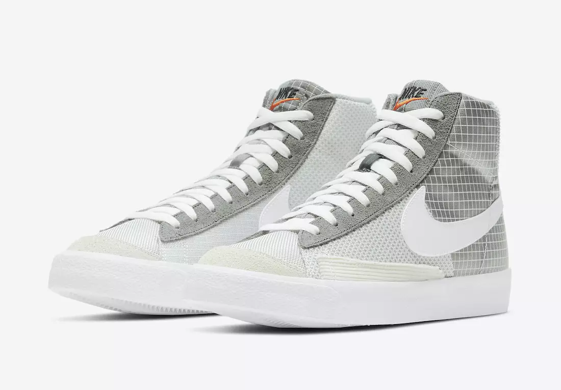 Nike Blazer Mid 77 Patch Smoke Gray White Particle Grey DD1162-001 تاريخ الإصدار