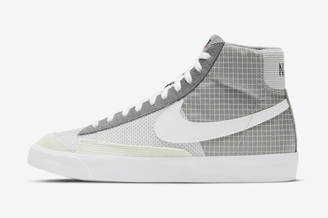 Nike Blazer Mid 77 Patch Gri Fum Alb Gri Particule DD1162-001 Data Lansării