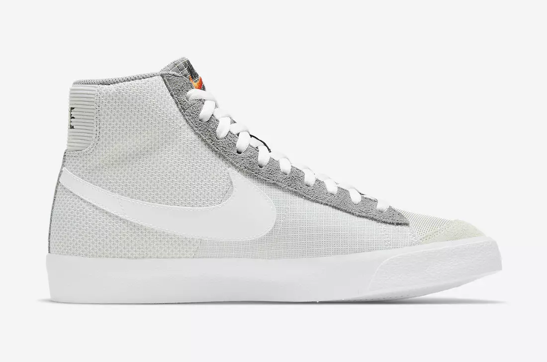 Nike Blazer Mid 77 Patch dūmu pelēks balts daļiņu pelēks DD1162-001 izdošanas datums