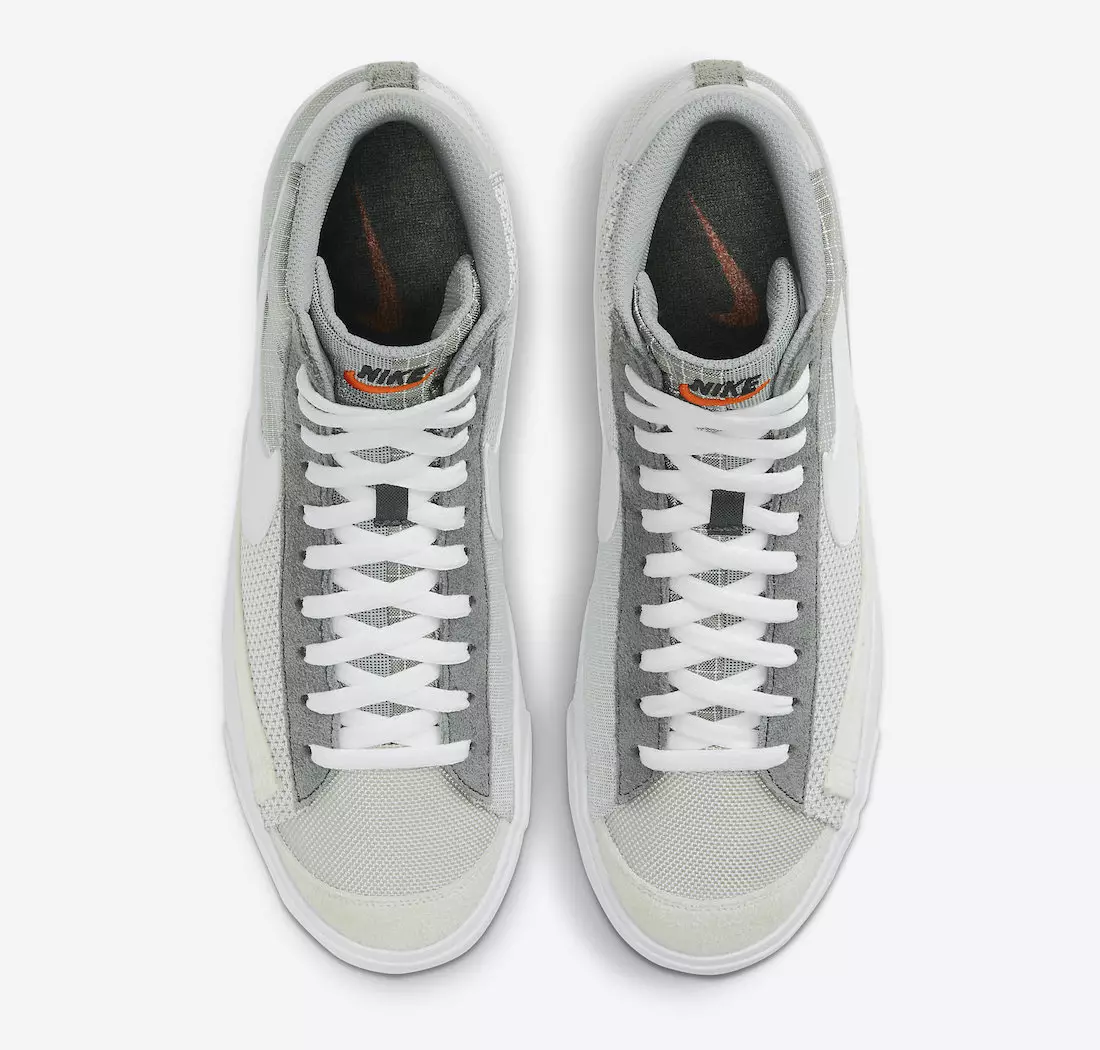 Nike Blazer Mid 77 Patch Smoke Grey White Particle Grey DD1162-001 ထုတ်ဝေသည့်ရက်စွဲ