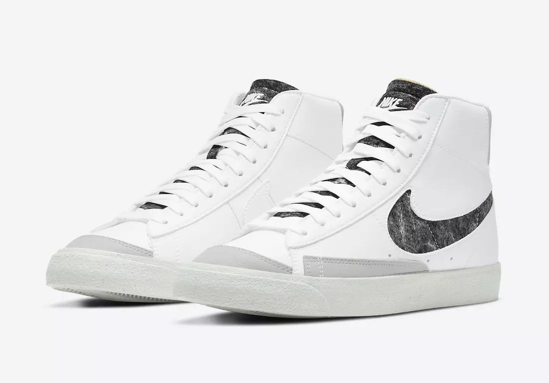 Вінтажны пінжак Nike Mid '77 у белым і дымчата-шэрым колерах