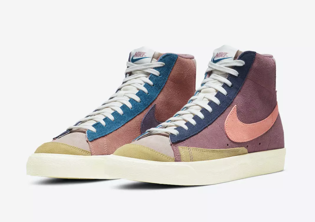 Nike Blazer Mid 77 ခေတ်ဟောင်း Suede Desert Berry DC9179-664 ထုတ်ဝေသည့်ရက်စွဲ