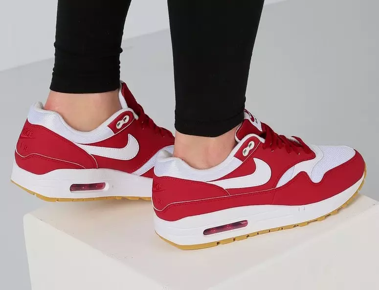 Nike Air Max 1 Црвена бела гума за џвакање 319986 608