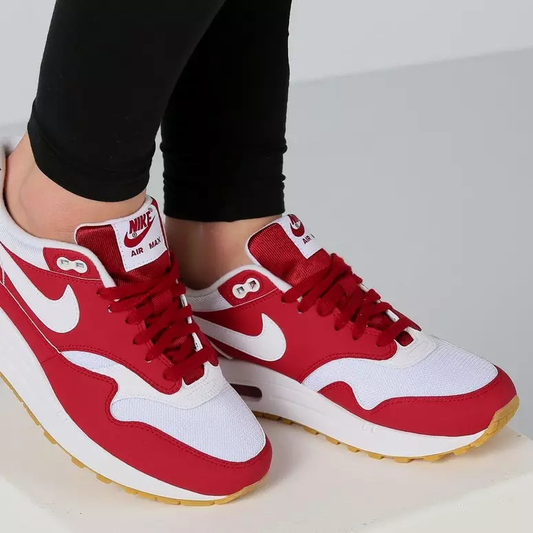 Nike Air Max 1 Qırmızı Ağ Saqqız 319986 608