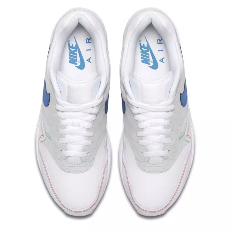 Nike Air Max 1 Center Pompidou Wolf Griż Iswed Kessaħ Griż Data tar-Rilaxx