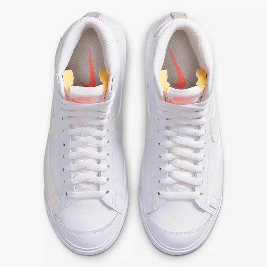 Nike Blazer Mid 77 Vintage White Gold Pink DC1421-100 გამოსვლის თარიღი