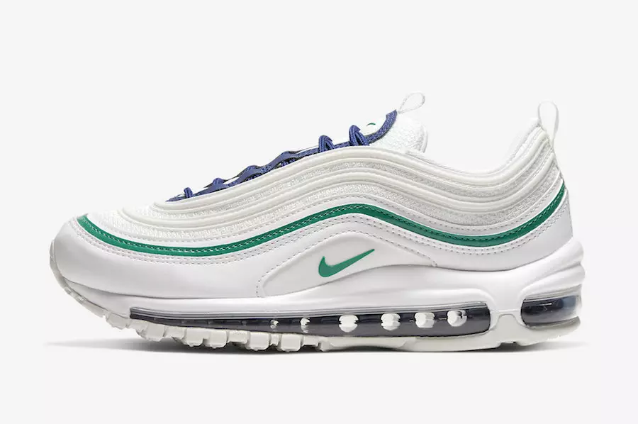 Nike Air Max 97 White Navy Green 921733-107 Buraxılış Tarixi