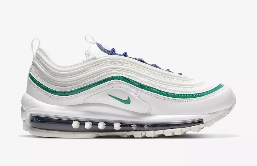 Nike Air Max 97 Ақ қара-жасыл 921733-107 Шығарылған күні