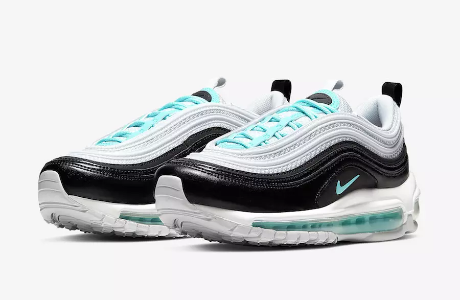 Nike Air Max 97 Pure Platinum Aurora Grønn Svart 921733-065 Utgivelsesdato