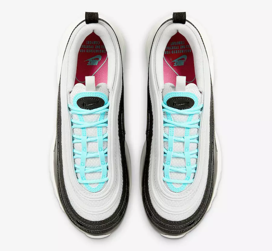 Nike Air Max 97 Pure Platinum Aurora Grønn Svart 921733-065 Utgivelsesdato