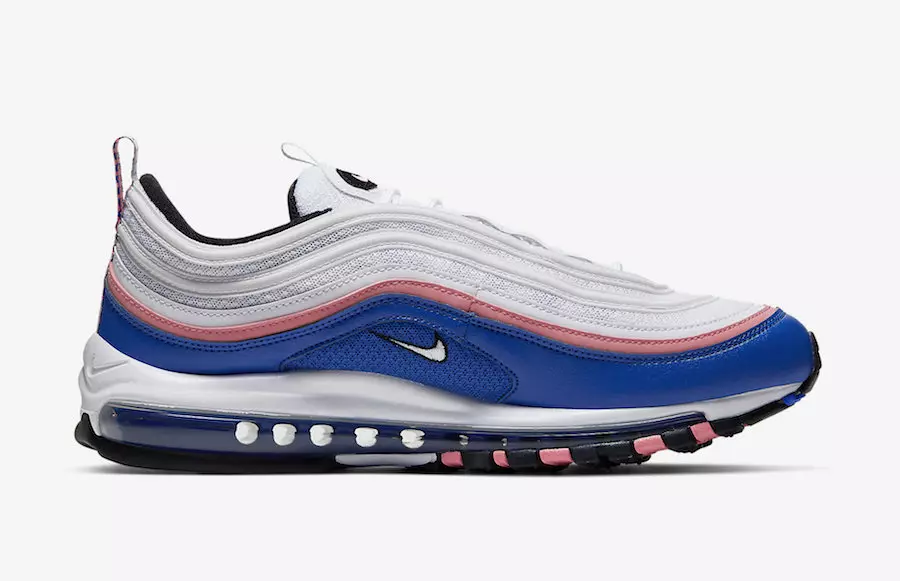 Nike Air Max 97 fehér játék Royal Pink 921826-107 Megjelenés dátuma