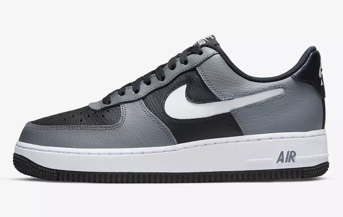 Data e publikimit të Nike Air Force 1 e zezë me ngjyrë gri të ulët DV3501-001