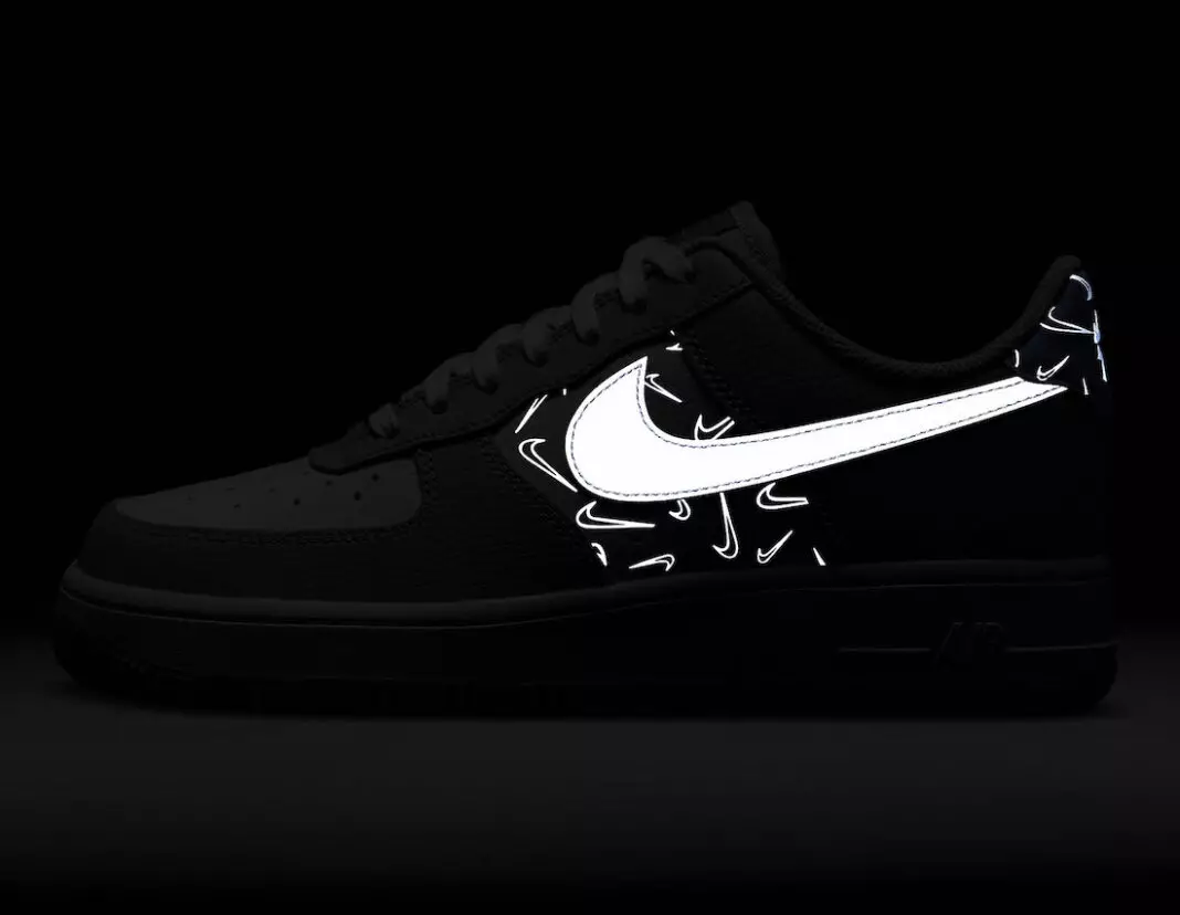 Data e publikimit të Nike Air Force 1 Swoosh me reflektim të ulët DR7857-101