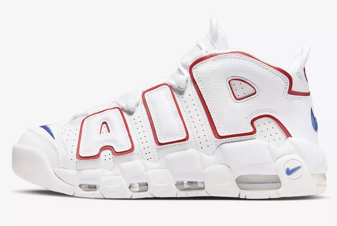 Nike Air More Uptempo Hvid Rød Blå DX2662-100 Udgivelsesdato