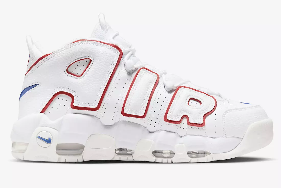 Nike Air More Uptempo Blanc Vermell Blau DX2662-100 Data de llançament