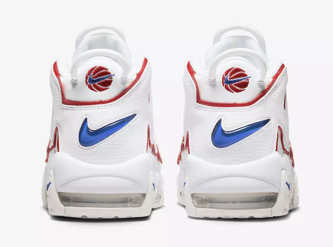 Nike Air More Uptempo White Red Blue DX2662-100 Թողարկման ամսաթիվ