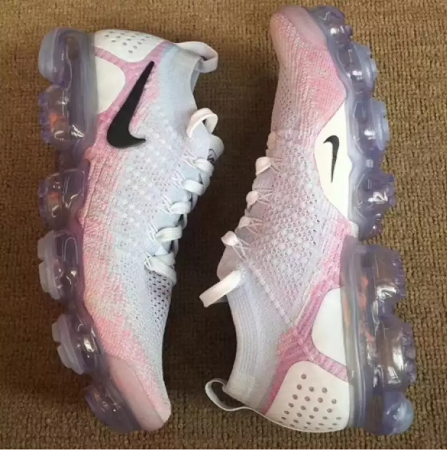 Nike Air VaporMax 2.0 თეთრი ვარდისფერი 2018 წელი